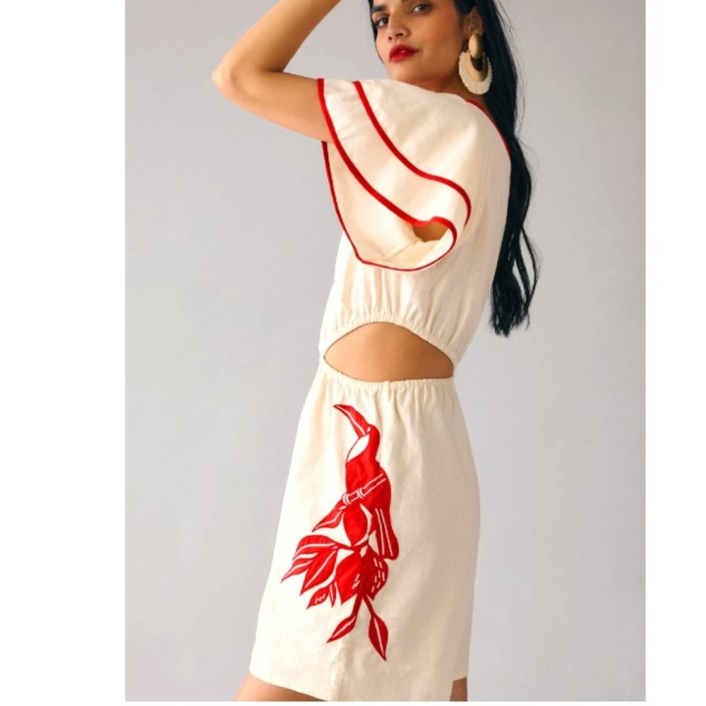 FARM Rio One-Shoulder Toucan Romper
